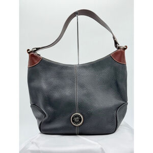 Dooney & Bourke Black and Brown Shoulder Bag